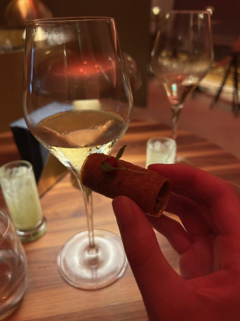 Eatrenalin review lounge champagne appetizer